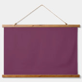 Solide Bourgogne 36 "x26" Horizontaal Hangend Wandkleed (Voorkant)