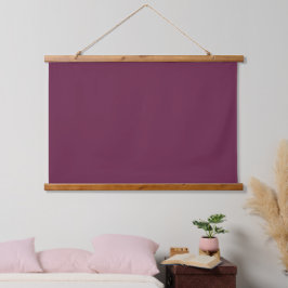 Solide Bourgogne 36 "x26" Horizontaal Hangend Wandkleed