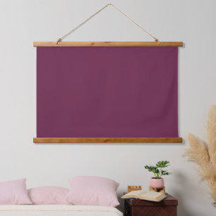 Solide Bourgogne 36 "x26" Horizontaal Hangend Wandkleed