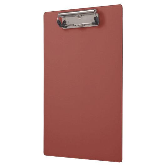 Solide Cognac Kleur Minimalistische Plain Modern Klembord (Links)