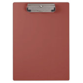 Solide Cognac Kleur Minimalistische Plain Modern Klembord (Voorkant)