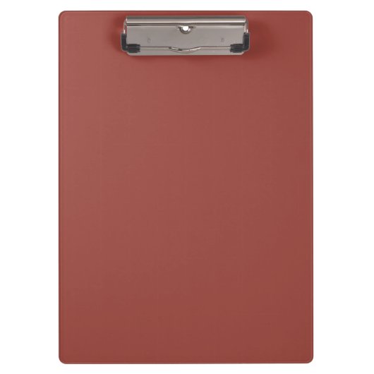 Solide Cognac Kleur Minimalistische Plain Modern Klembord (Voorkant)