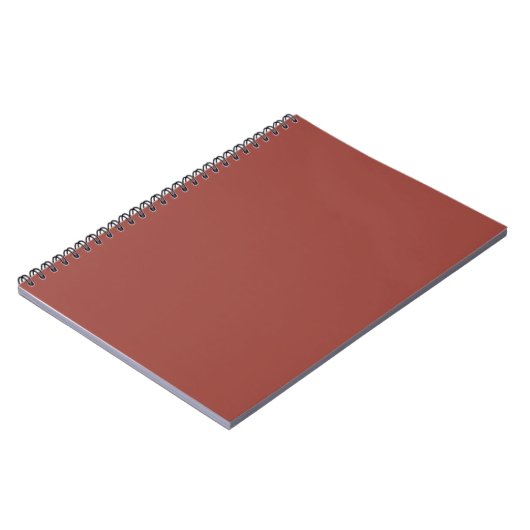 Solide Cognac Kleur Minimalistische Plain Modern Notitieboek (Linkerzijde)