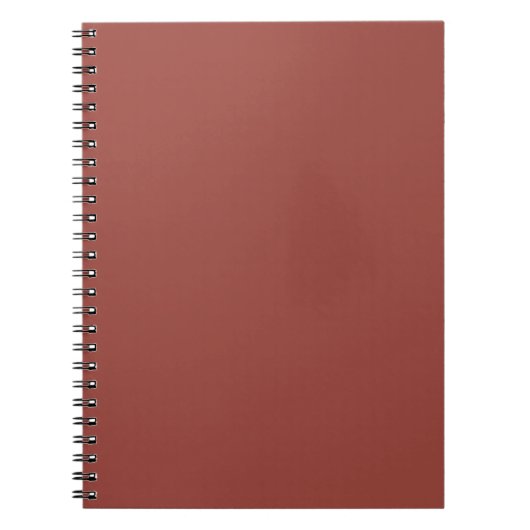Solide Cognac Kleur Minimalistische Plain Modern Notitieboek (Voorkant)