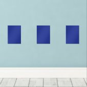 Solide Deep Blue achtergrond | Vet minimalistisch  Muurkunst Sets (Houten vloer)