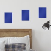 Solide Deep Blue achtergrond | Vet minimalistisch  Muurkunst Sets (Slaapkamer)