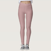 Solide "Dusty Mauve" Leggings (Voorkant)