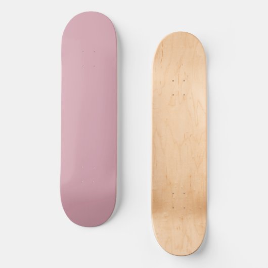 Solide, effen kwartsblush persoonlijk skateboard (Voorkant)