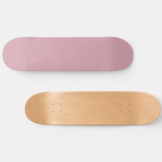 Solide, effen kwartsblush persoonlijk skateboard (Horizontaal)