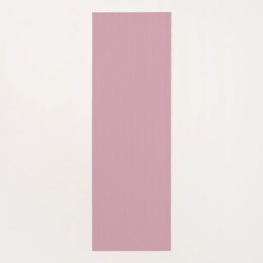 Solide, effen kwartsblush yogamat (Achterkant)