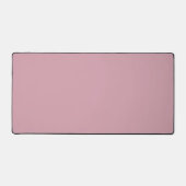 Solide, effen roze kwarts blush desk mat (Voorkant)