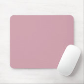 Solide, effen roze kwarts Blush Mousepad Muismat (Met muis)