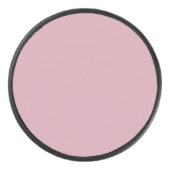 Solide, effen roze kwarts blush puck (Voorkant)