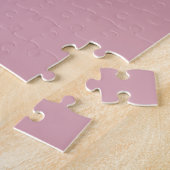 Solide, effen roze kwartsblush legpuzzel (Zijkant)