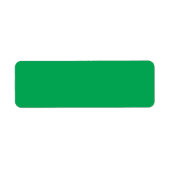 Solide groene achtergrond etiket (Voorkant)