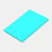 Solide, hedendaagse kleuren, helder cyaan Aqua Post-it® Notes (Schuin)