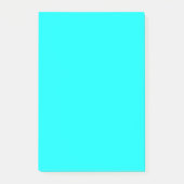 Solide, hedendaagse kleuren, helder cyaan Aqua Post-it® Notes (Voorkant)