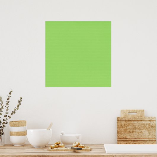 SOLIDE LICHTE HONEYDEW GROENE ACHTERGROND SJABLOON POSTER (Keuken)