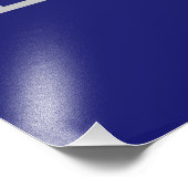 Solide Midnight Blue Vierkante Cirkel Driehoek Vor Foto Afdruk (Hoek)