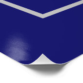 Solide Midnight Blue Vierkante Cirkel Driehoek Vor Perfect Poster (Hoek)