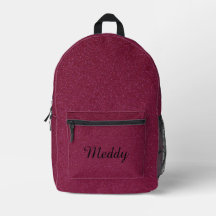 Solide moderne monogram rood roze glitter