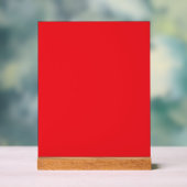 Solide rode achtergrond acryl bord (Neutraal)