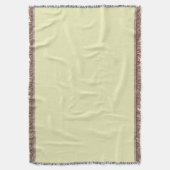 Solide zachte pastelgele deken (Voorkant Verticaal)