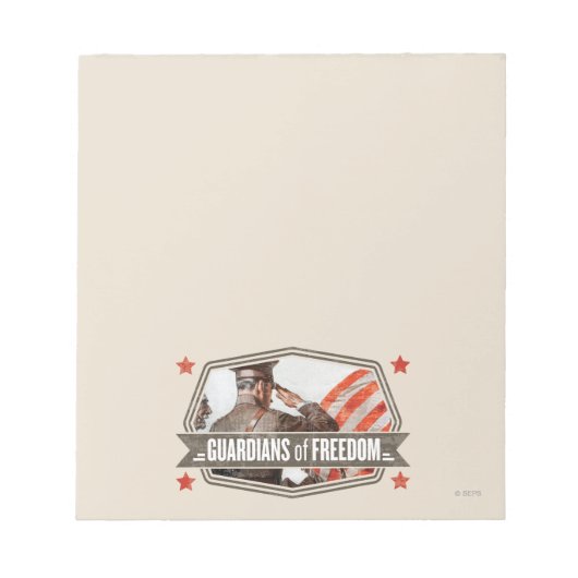 Solider-Guardian of Freedom Notitieblok (Voorkant)