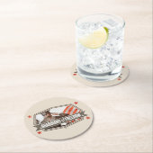 Solider-Guardian of Freedom Ronde Kartonnen Onderzetter (Insitu)