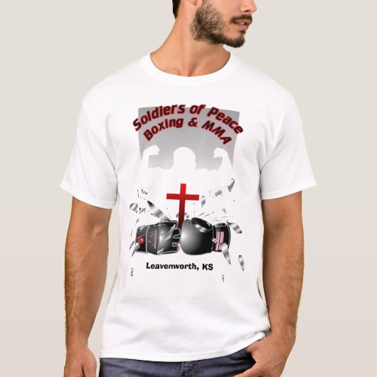 SolidersOfPeaceBoxing Final, Leavenworth, KS T-shirt (Voorkant)
