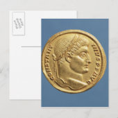 Solidus of Constantine I Briefkaart (Voorkant / Achterkant)