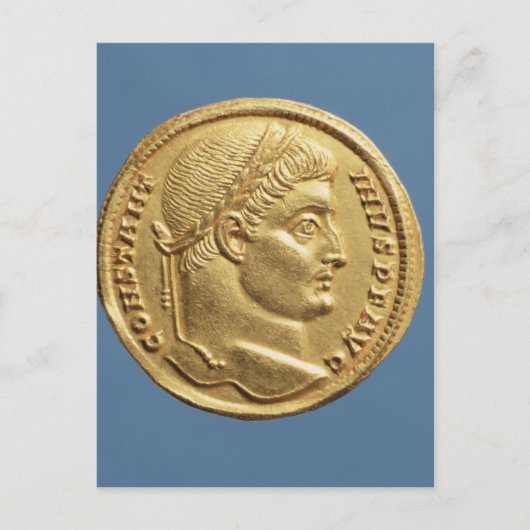 Solidus of Constantine I Briefkaart (Voorkant)