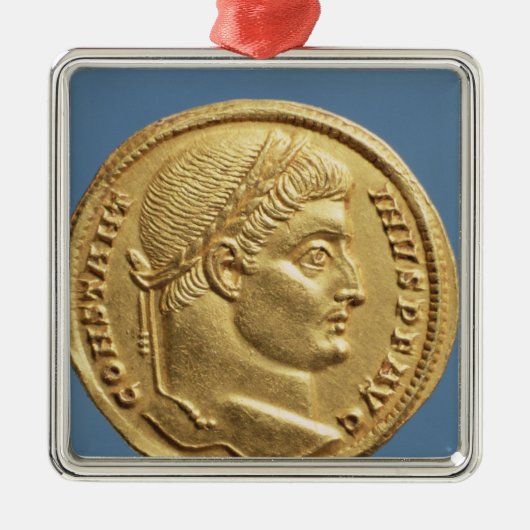 Solidus of Constantine I Metalen Ornament (Voorkant)
