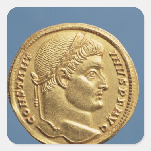 Solidus of Constantine I Vierkante Sticker (Voorkant)