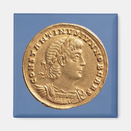 Solidus of Constantine II Caesar cuirassed Magneet (Voorkant)