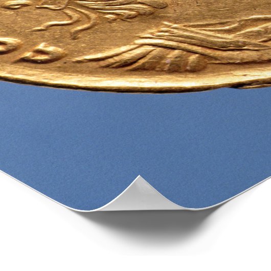 Solidus of Constantine II Caesar cuirassed Poster (Hoek)