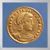 Solidus of Constantine II Caesar cuirassed Poster (Voorkant)