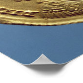 Solidus of Honorius drapes, uitgelijnd Poster (Hoek)