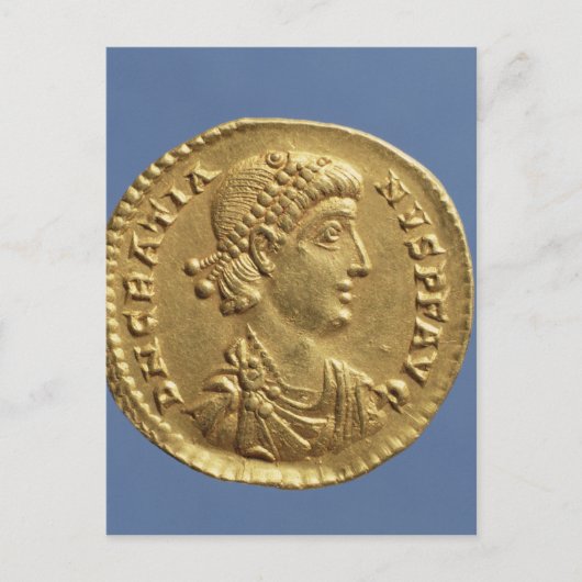Solidus van Gratian gedraaid Briefkaart (Voorkant)