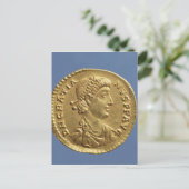 Solidus van Gratian gedraaid Briefkaart (Staand voorkant)