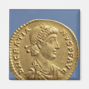 Solidus van Gratian gedrapeerd Magneet