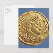 Solidus van Julian de Apostaat draped Briefkaart (Voorkant / Achterkant)