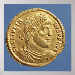 Solidus van Julian de Apostaat draped Poster