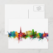Solihull England Skyline Briefkaart (Voorkant / Achterkant)