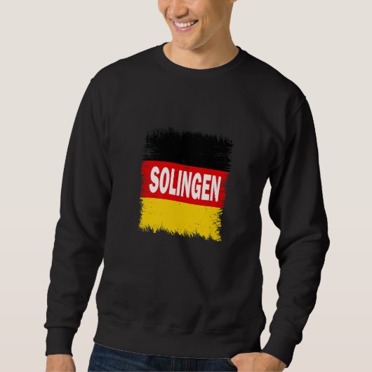 Solingen Duitsland met Duitse vlag Trui (Voorkant)