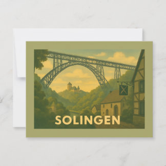 Solingen Duitsland Stad Kunst Briefkaart