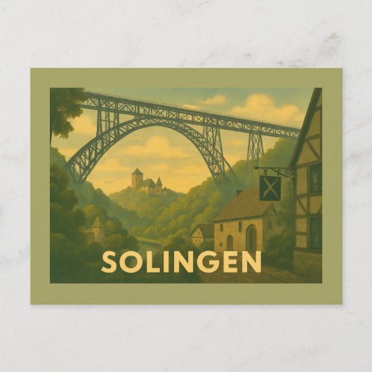 Solingen Duitsland Stad Kunst Briefkaart (Voorkant)