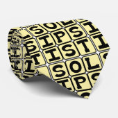 Solipsist, filosofisch gezichtspunt stropdas (Opgerold)