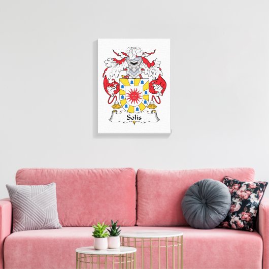 Solis Family Crest Canvas Afdruk (Insitu (Woonkamer))