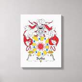 Solis Family Crest Canvas Afdruk (Voorkant)